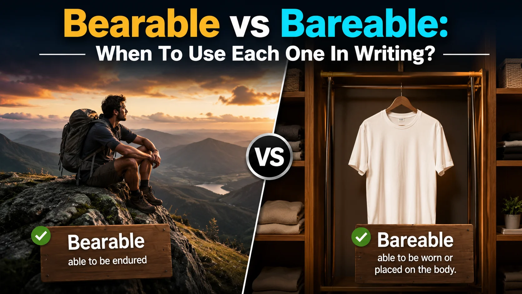 Bearable vs Bareable