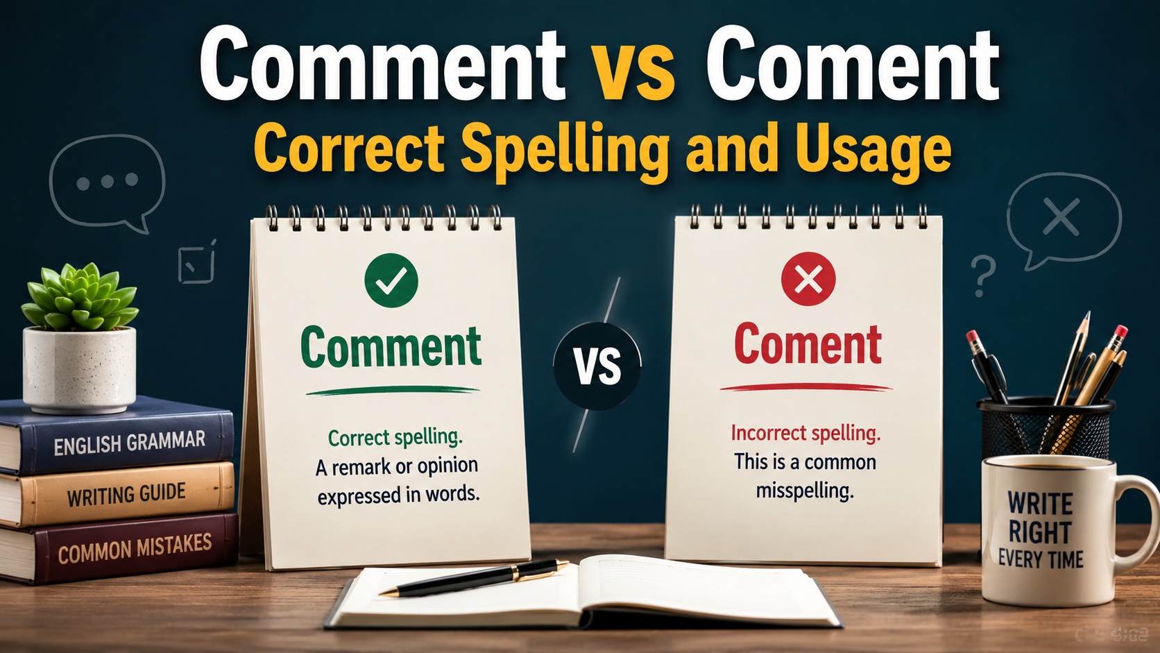 Comment vs Coment