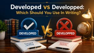 Developed vs Developped