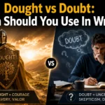 Dought vs Doubt