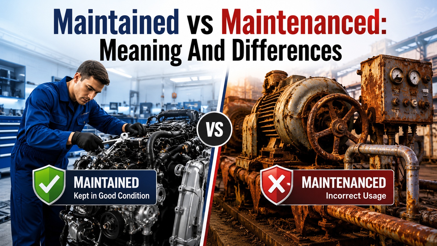 Maintained vs Maintenanced