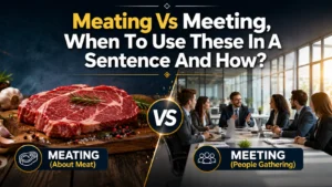 Meating Vs Meeting
