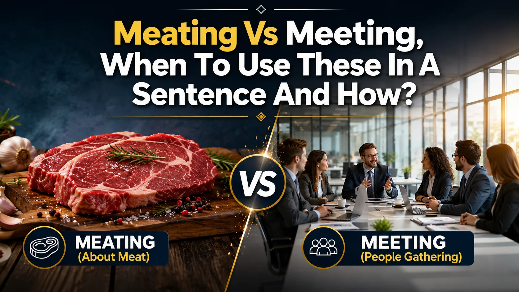 Meating Vs Meeting
