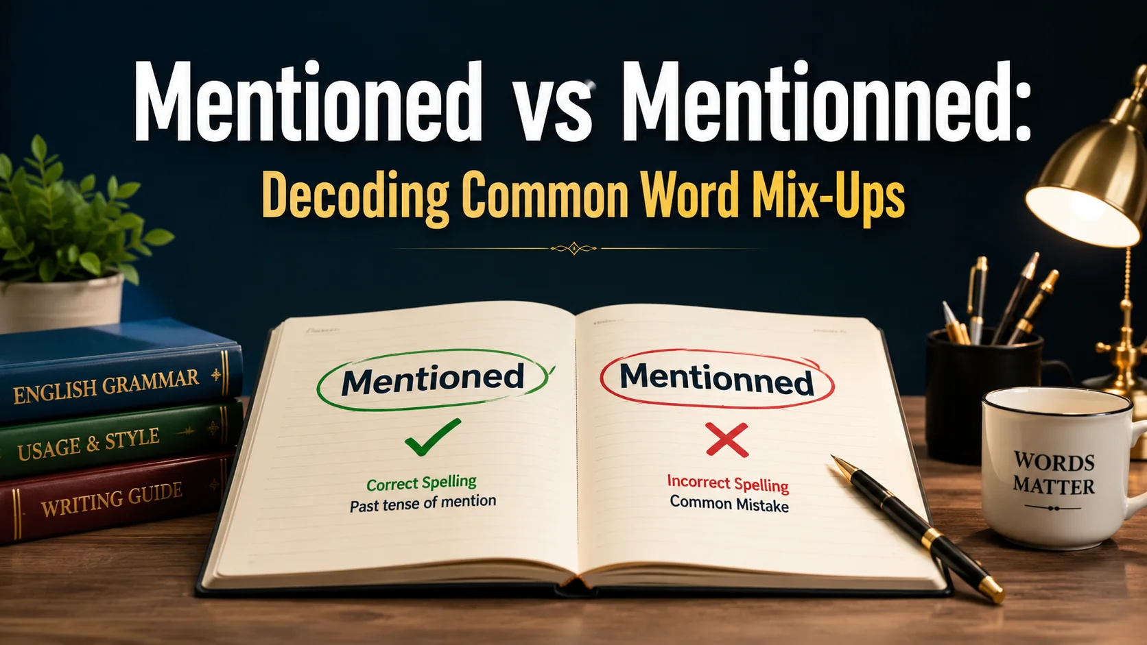 Mentioned vs Mentionned