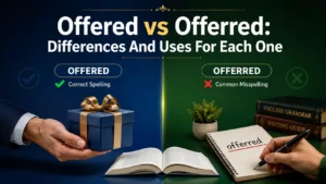 Offered vs Offerred