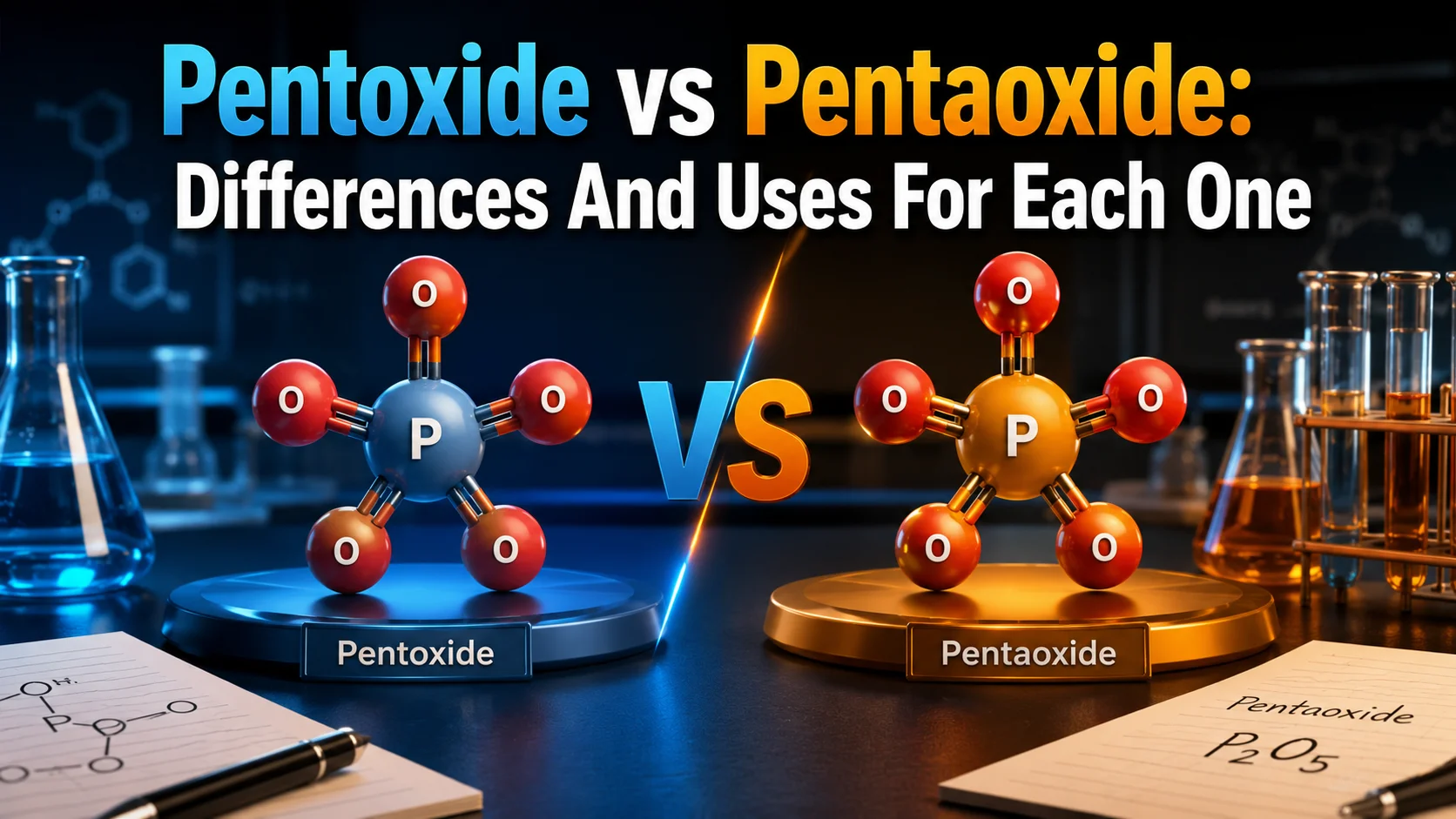 Pentoxide vs Pentaoxide