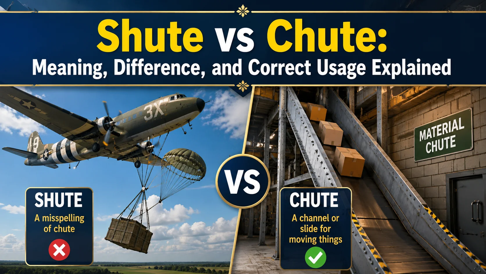 Shute vs Chute