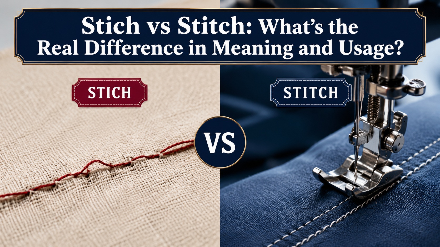 Stich vs Stitch