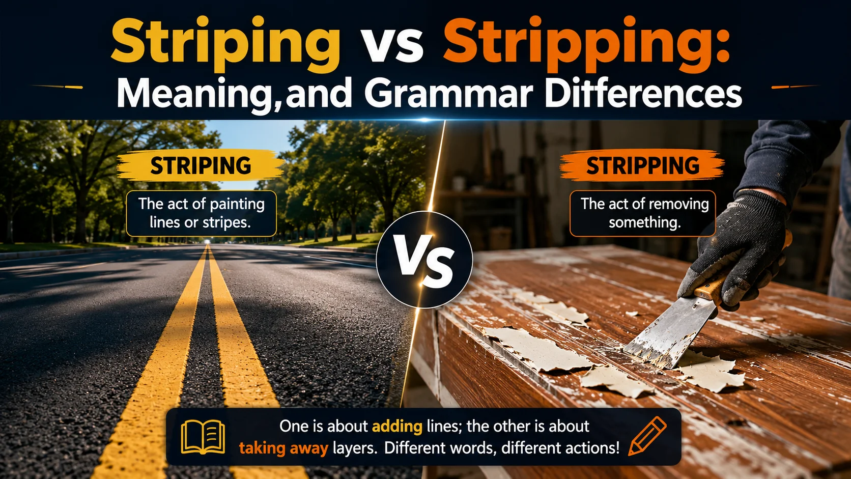Striping vs Stripping