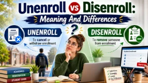 Unenroll vs Disenroll